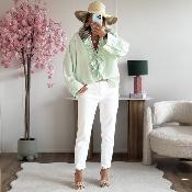 Blouse Amaya vert d eau 