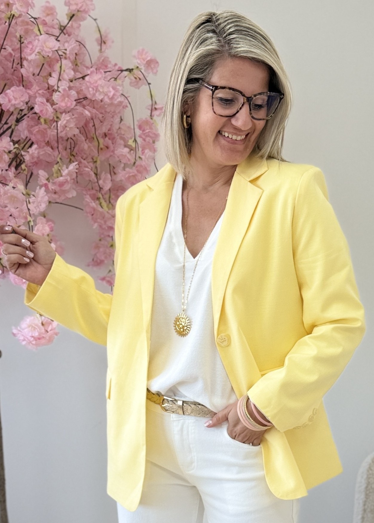 Blazer Lihuan jaune