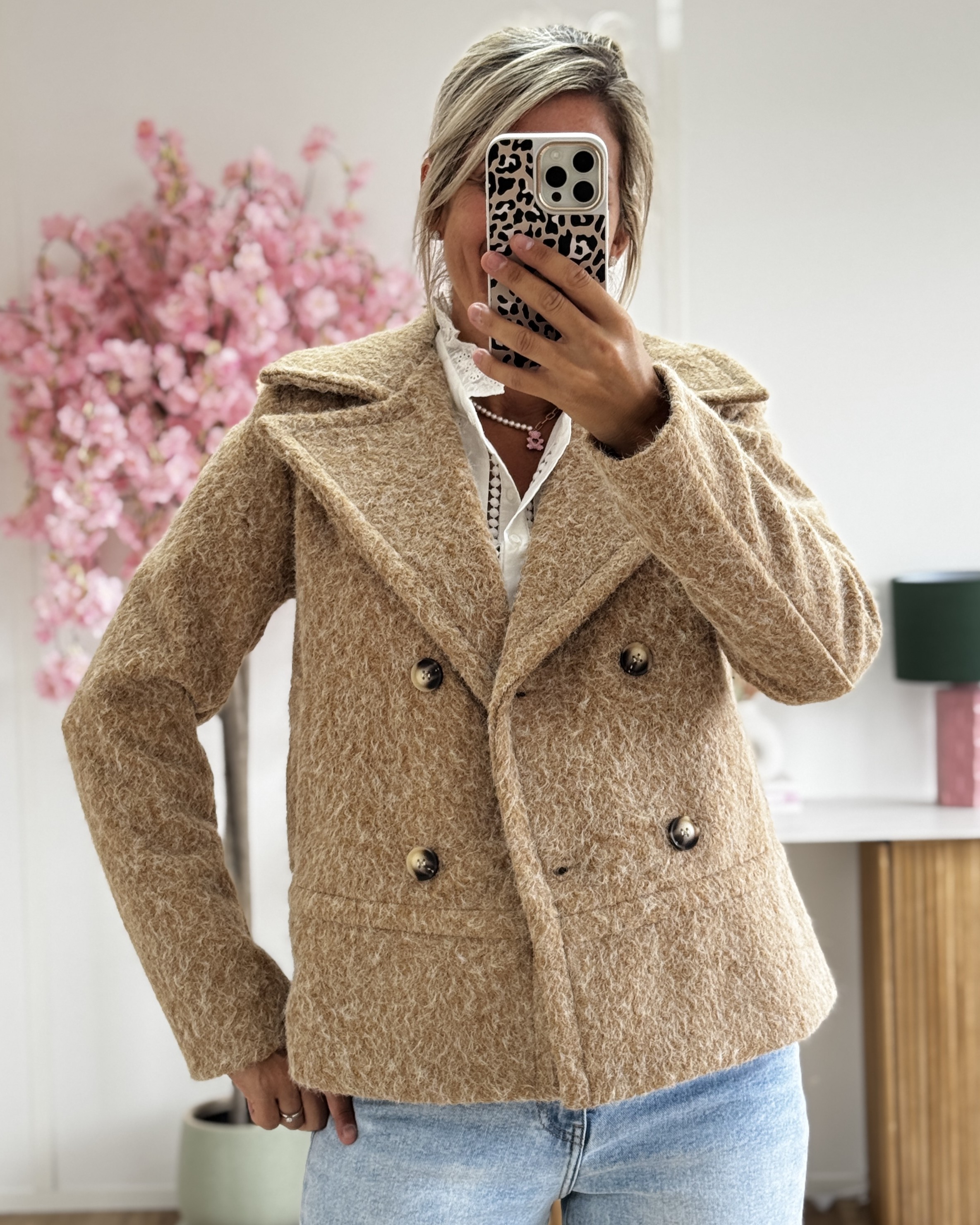 Manteau Basile camel