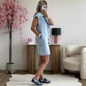 Robe Amber bleu clair
