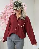 Chemise Nadia bordeaux
