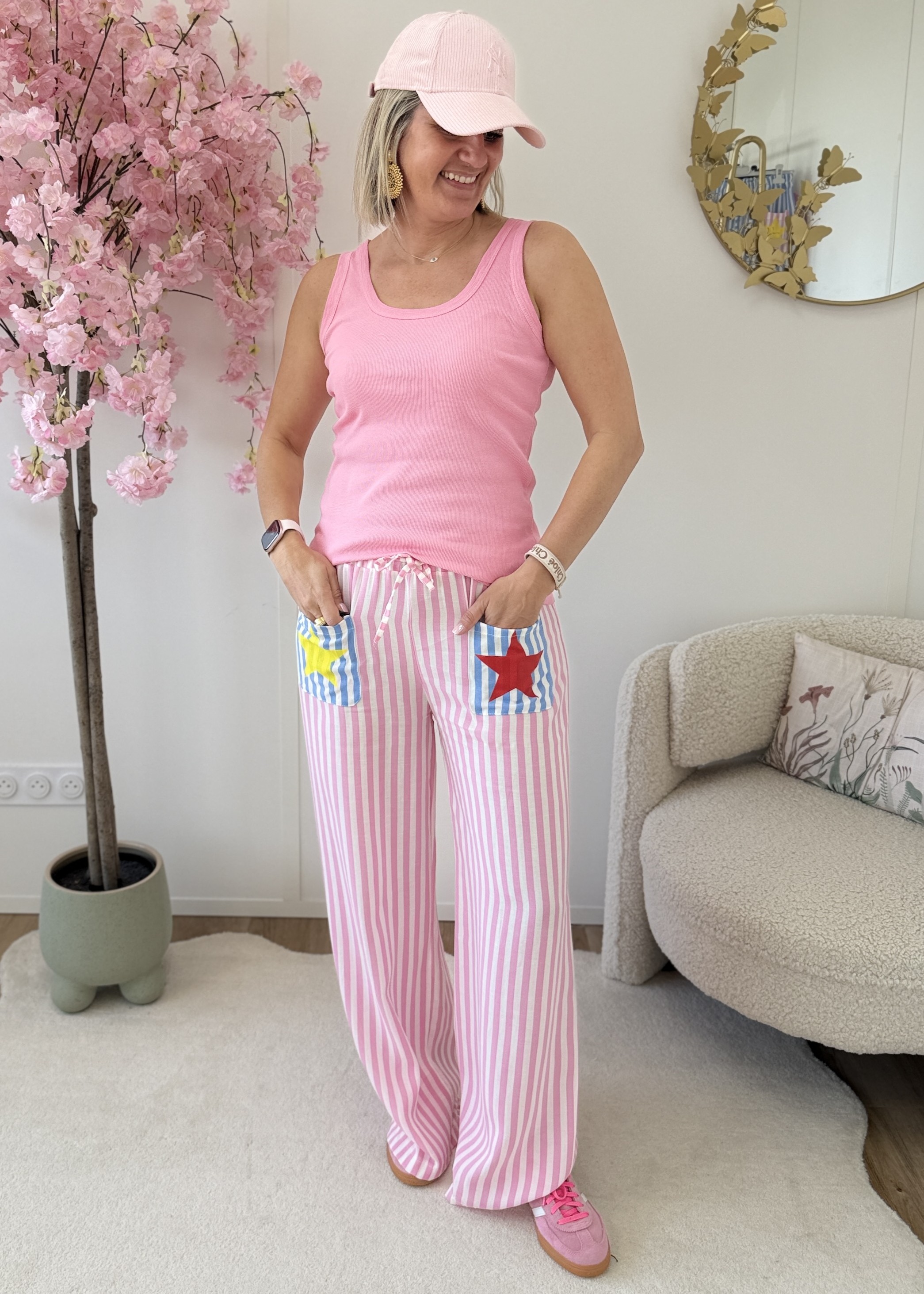 Pantalon Sabine rose
