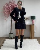 Jupe short en tweed