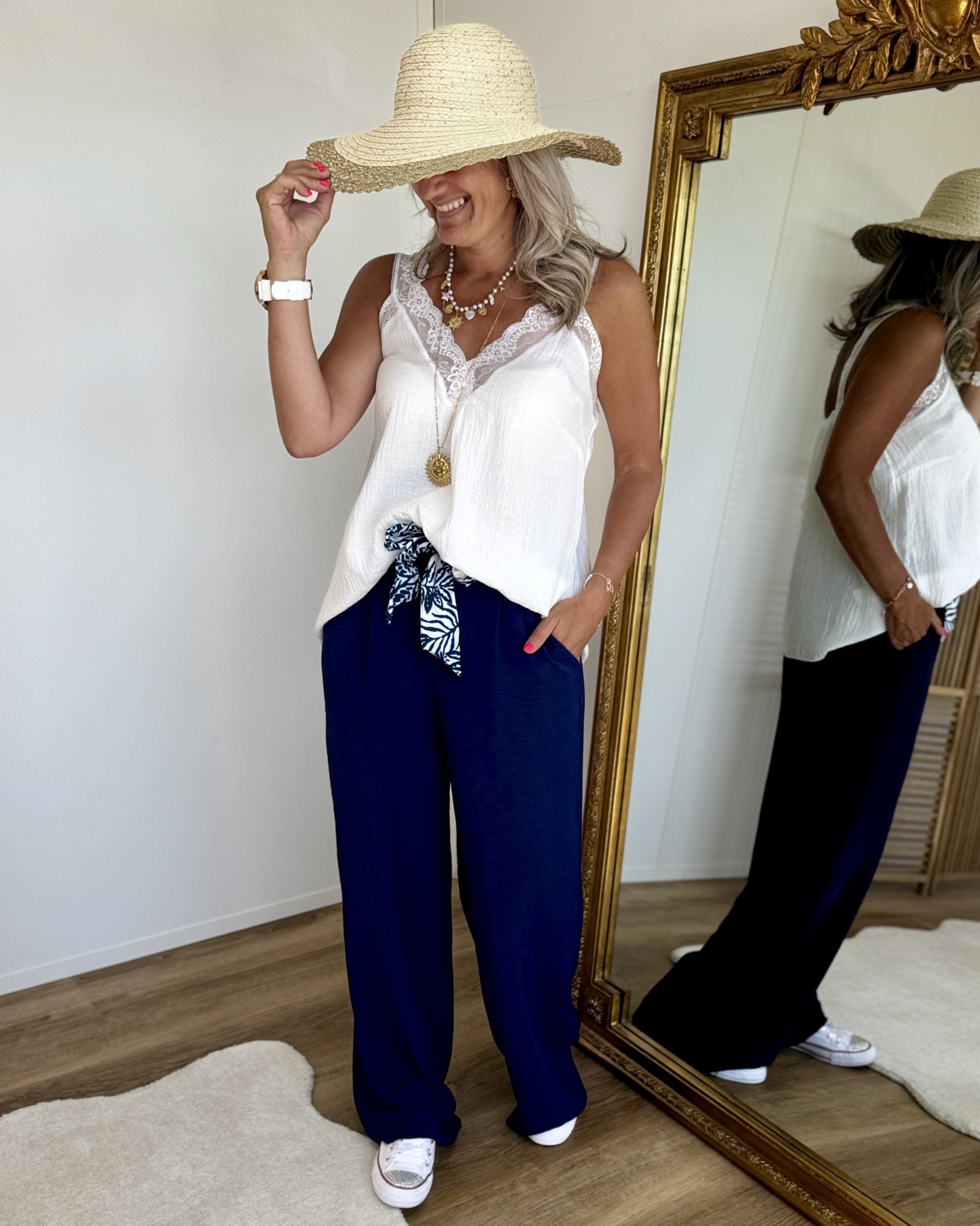 Pantalon Paula marine