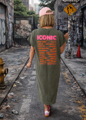 Robe T shirt iconic kaki