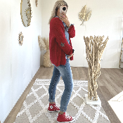 Gilet Mary rouge
