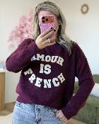 Pull amour is french bordeaux