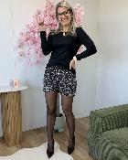 Tee shirt sequins noir