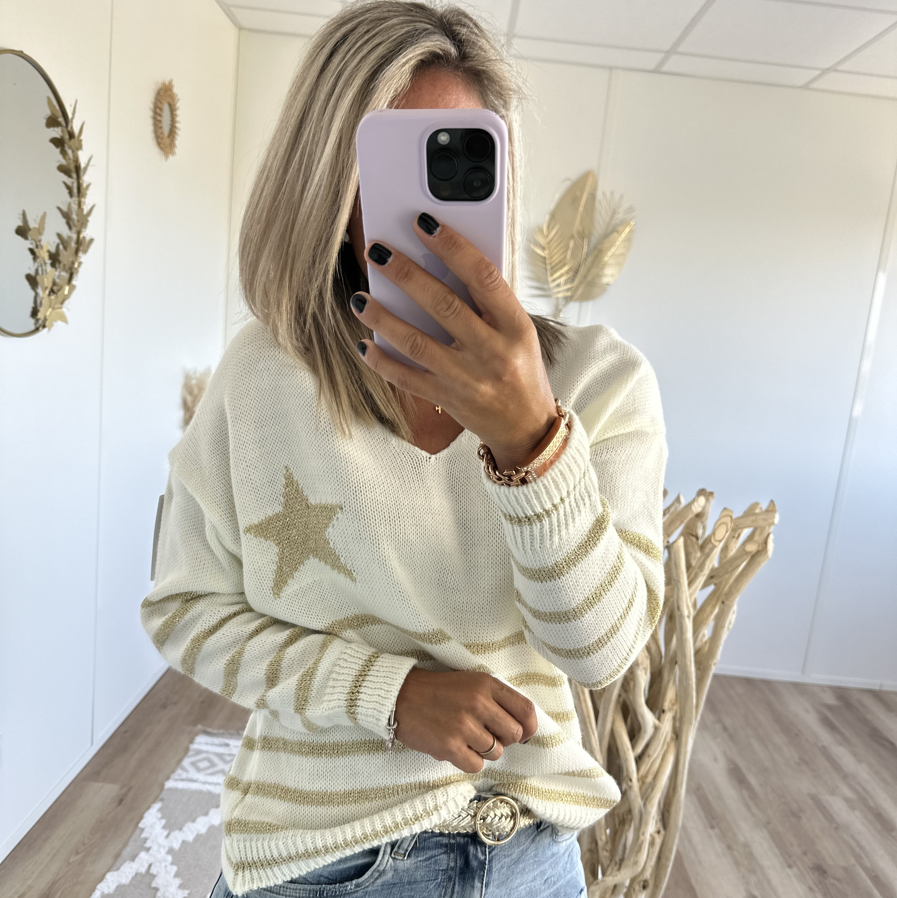 Pull Clarance blanc