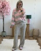 Pantalon cocooning beige