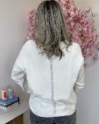 Pull mlle en leopard ecru