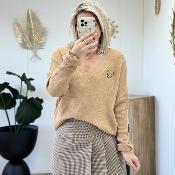 Jupe short Regina camel