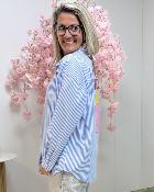 Chemise Out of office bleue