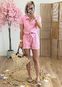 Combi short Lena rose clair