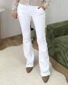 Jean flare blanc