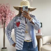 Chemise now never bleu