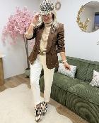 Blazer strass choco