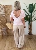 Tee shirt bjoux rose