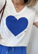 Tee shirt Indira bleu roi
