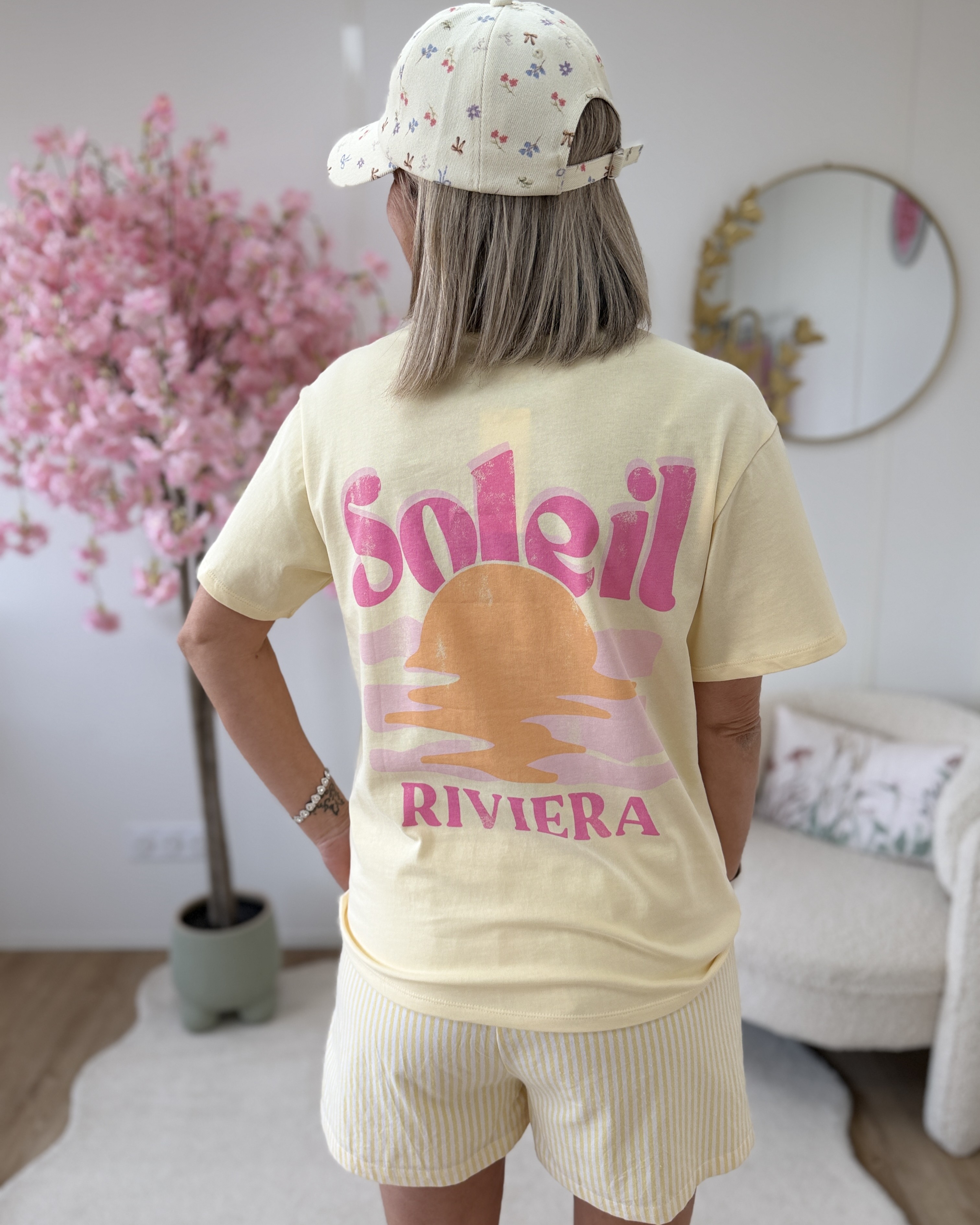 T shirt soleil rivieira jaune