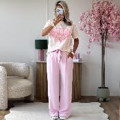 Pantalon Gwladys rose