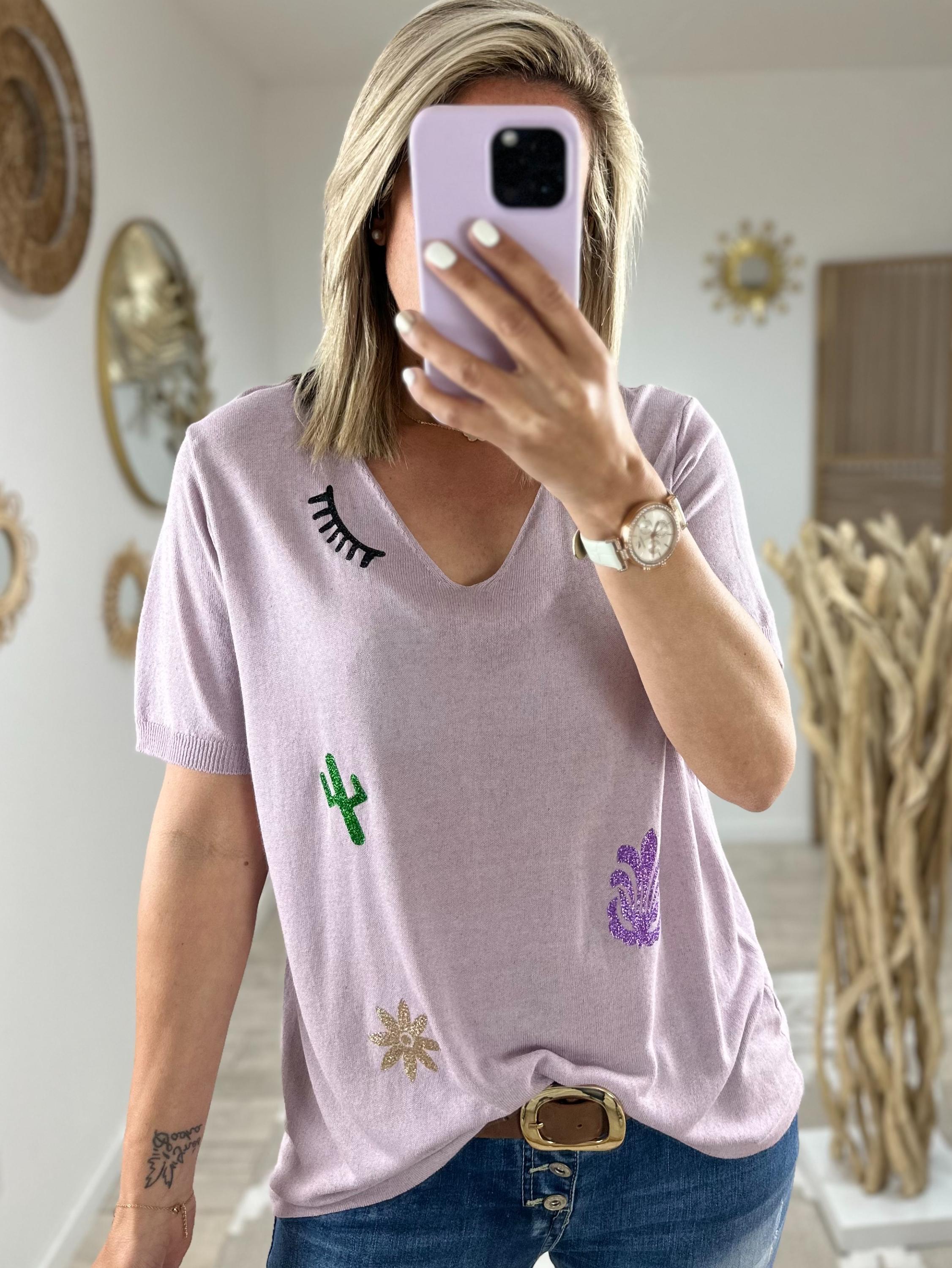 Pull leger spring lilas