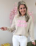 Sweat mon cheri beige