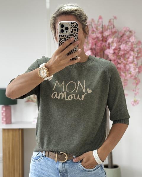 Pull Mon Amour kaki
