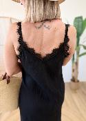Robe en lin noir