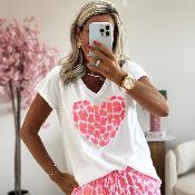 Tee shirt Nika rose
