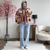 Veste Clara camel rose