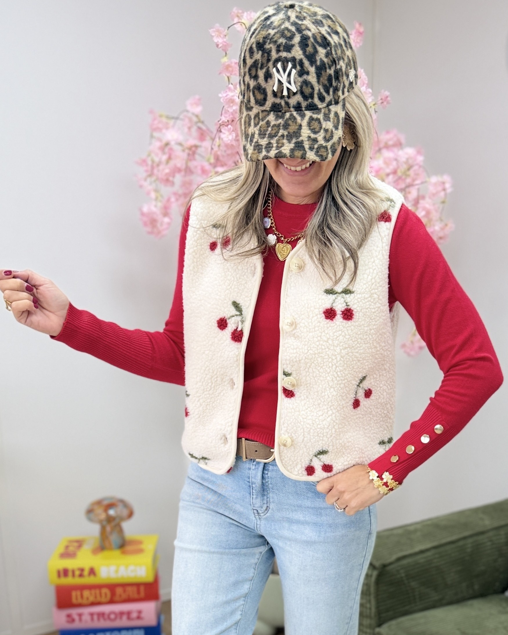 Gilet cerises
