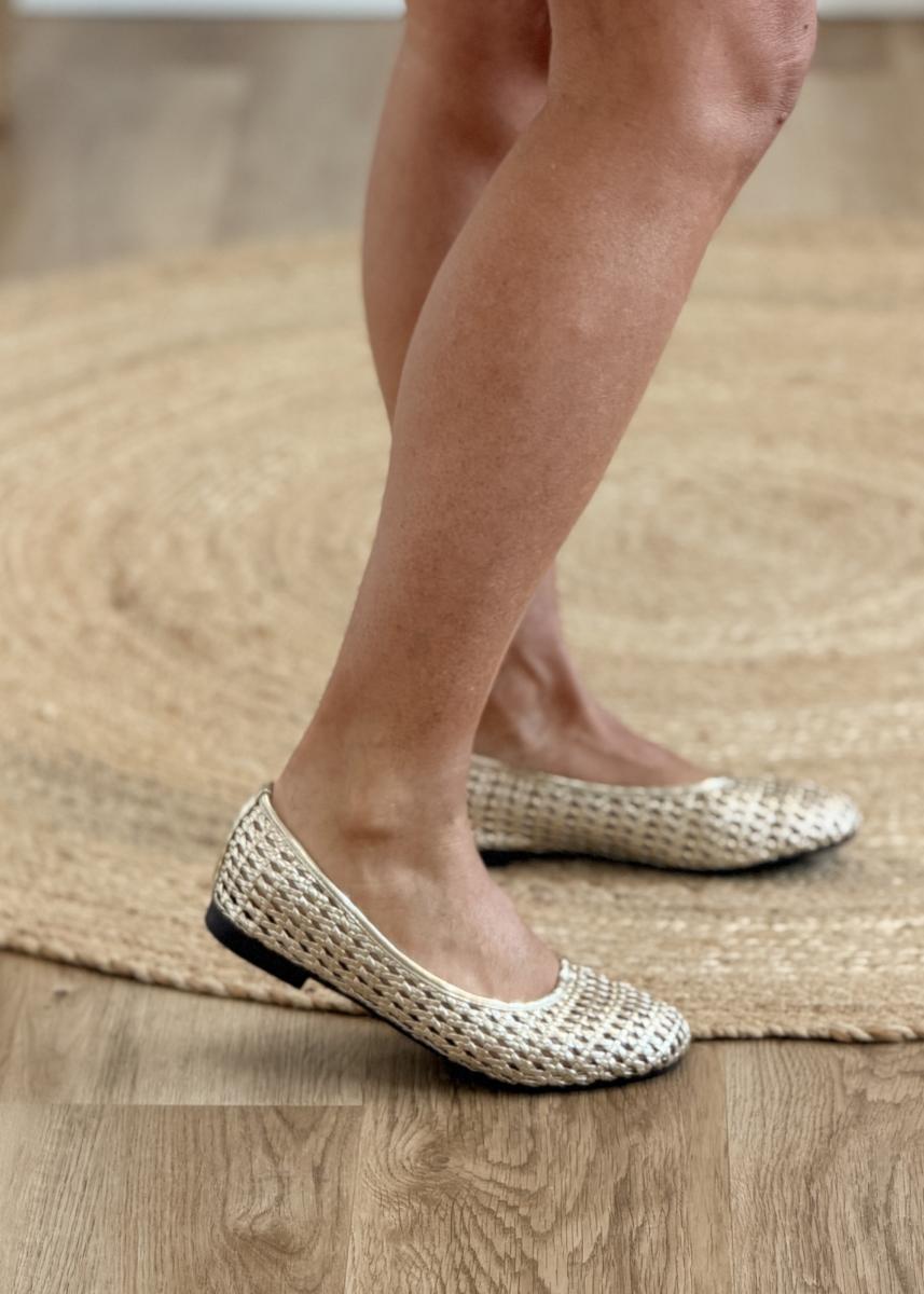 Ballerines dorées
