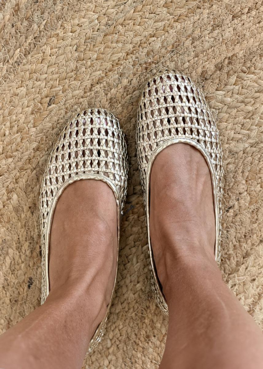 Ballerines dorées