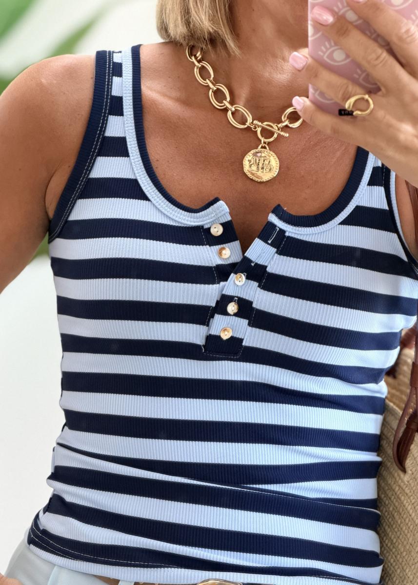 Debardeur Laetitia bleu