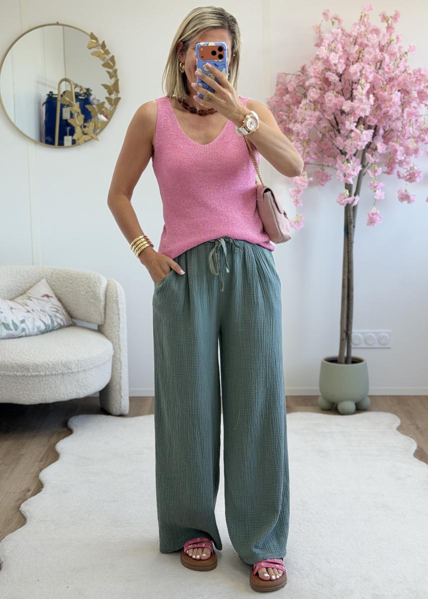 Pantalon Lilou kaki