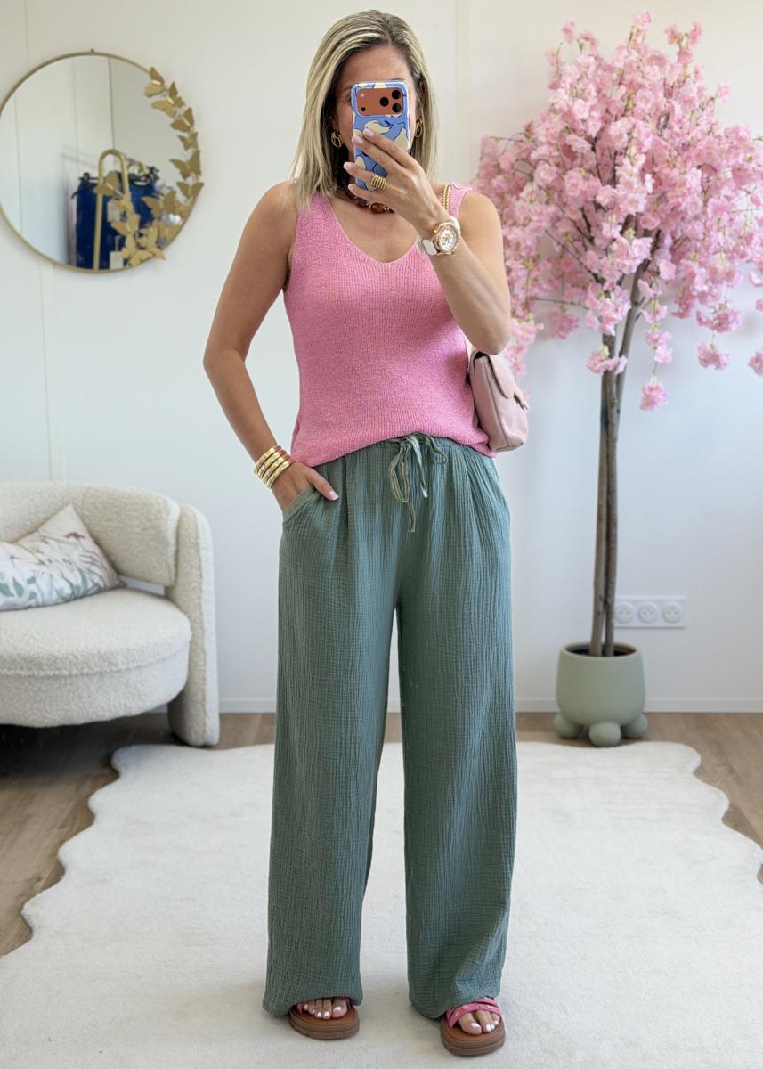 Pantalon Lilou kaki