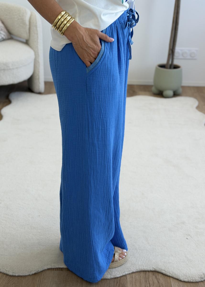 Pantalon Lilou bleu roi