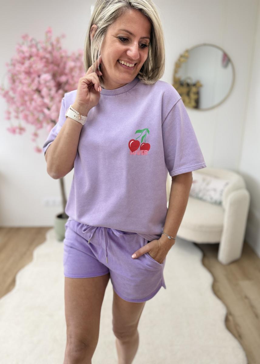 Ensemble Cherry lavande