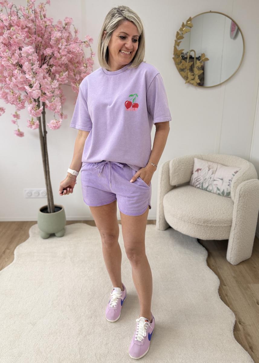 Ensemble Cherry lavande