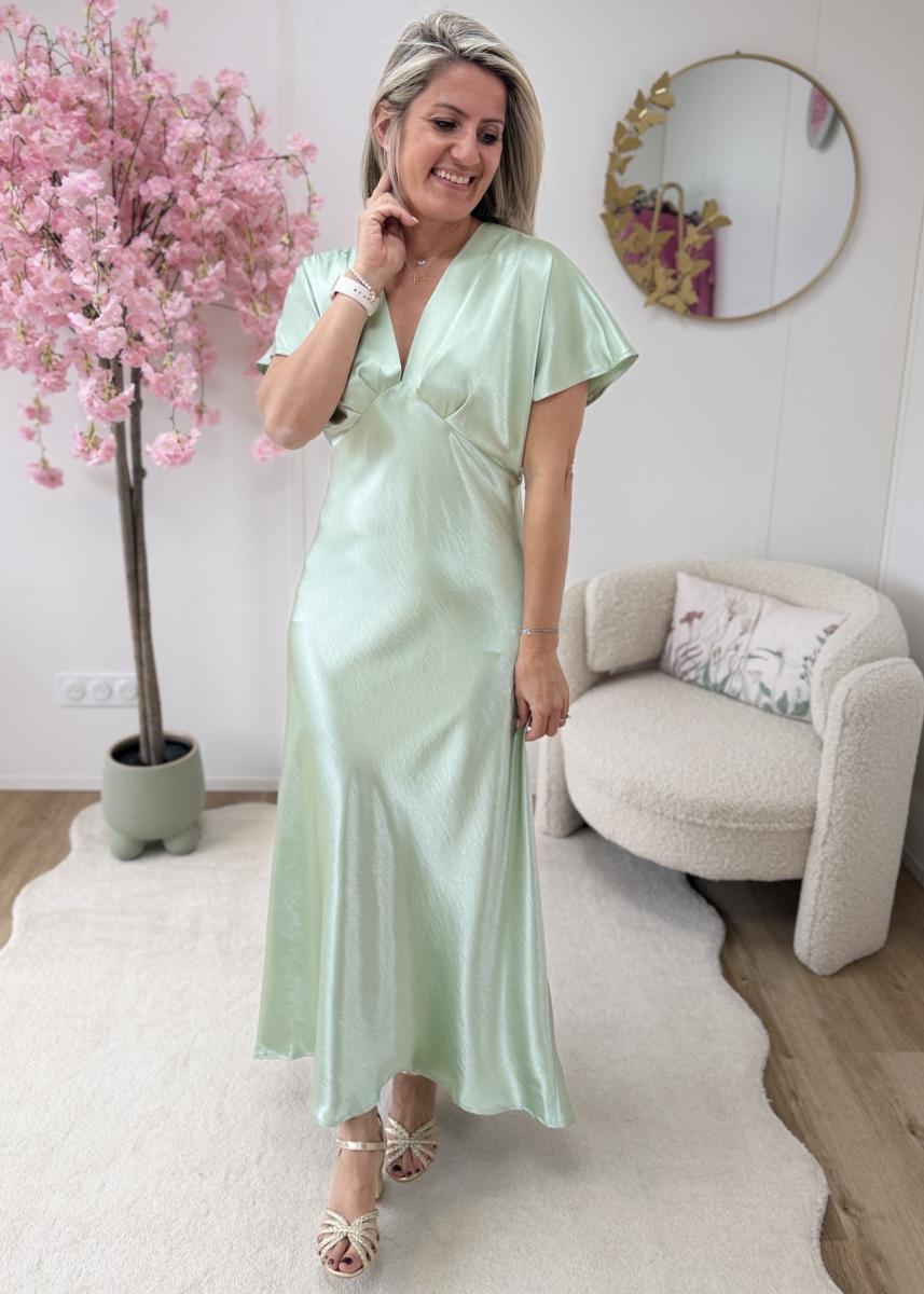Robe Melodie vert d'eau