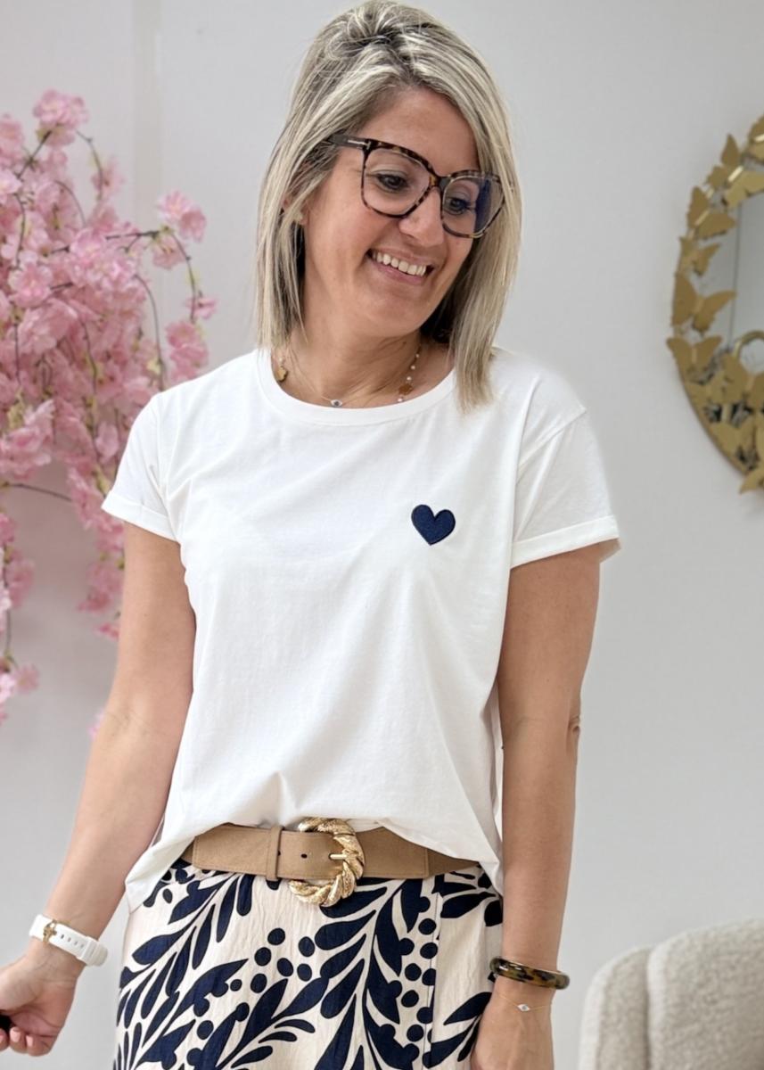 Tee shirt Aude marine