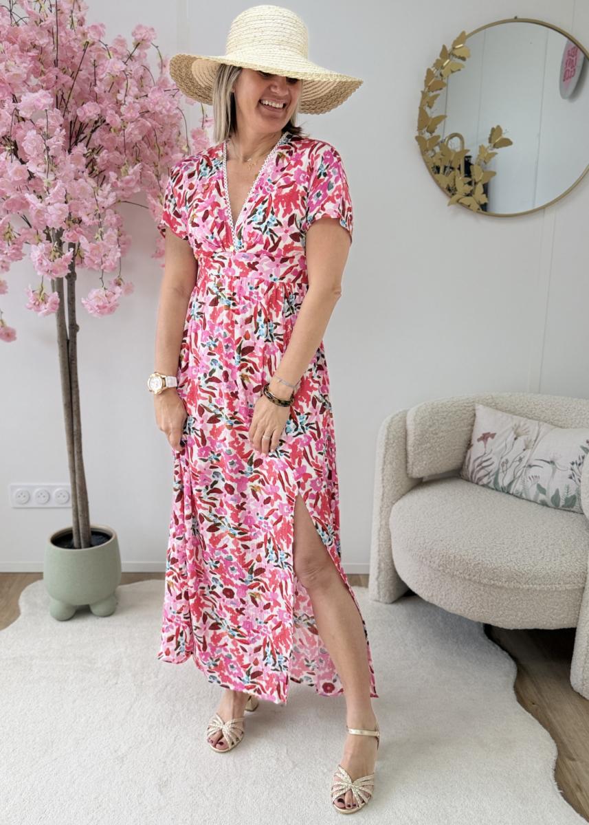 Robe Oceane fushia