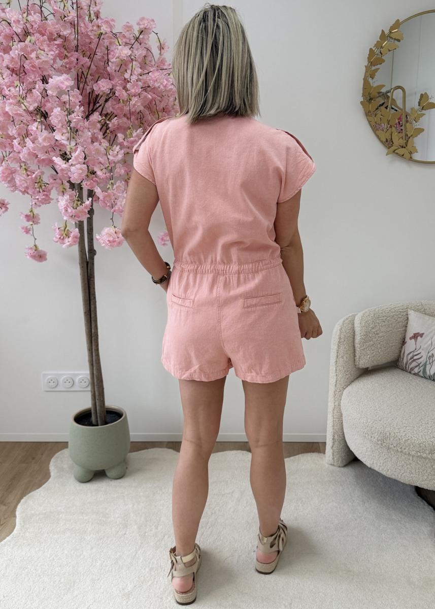 Combi short Nolwenn rose