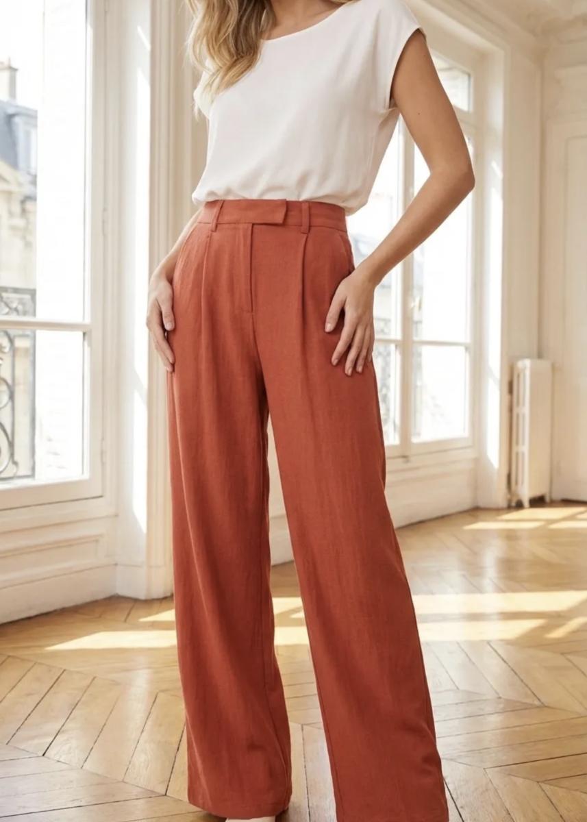 Pantalon Judith terracotta