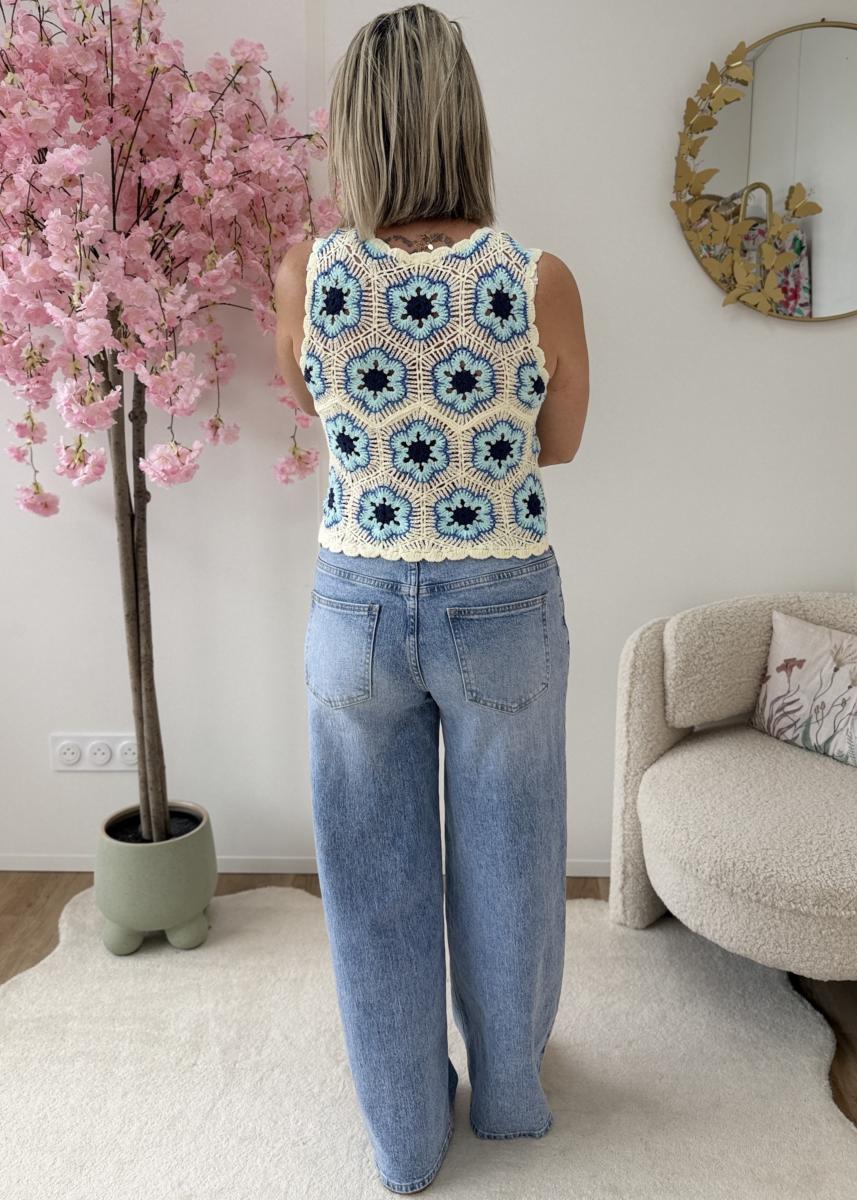 Top Milie bleu