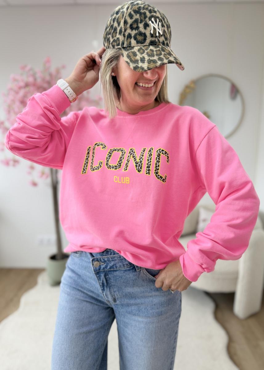 Sweat Logan rose fluo