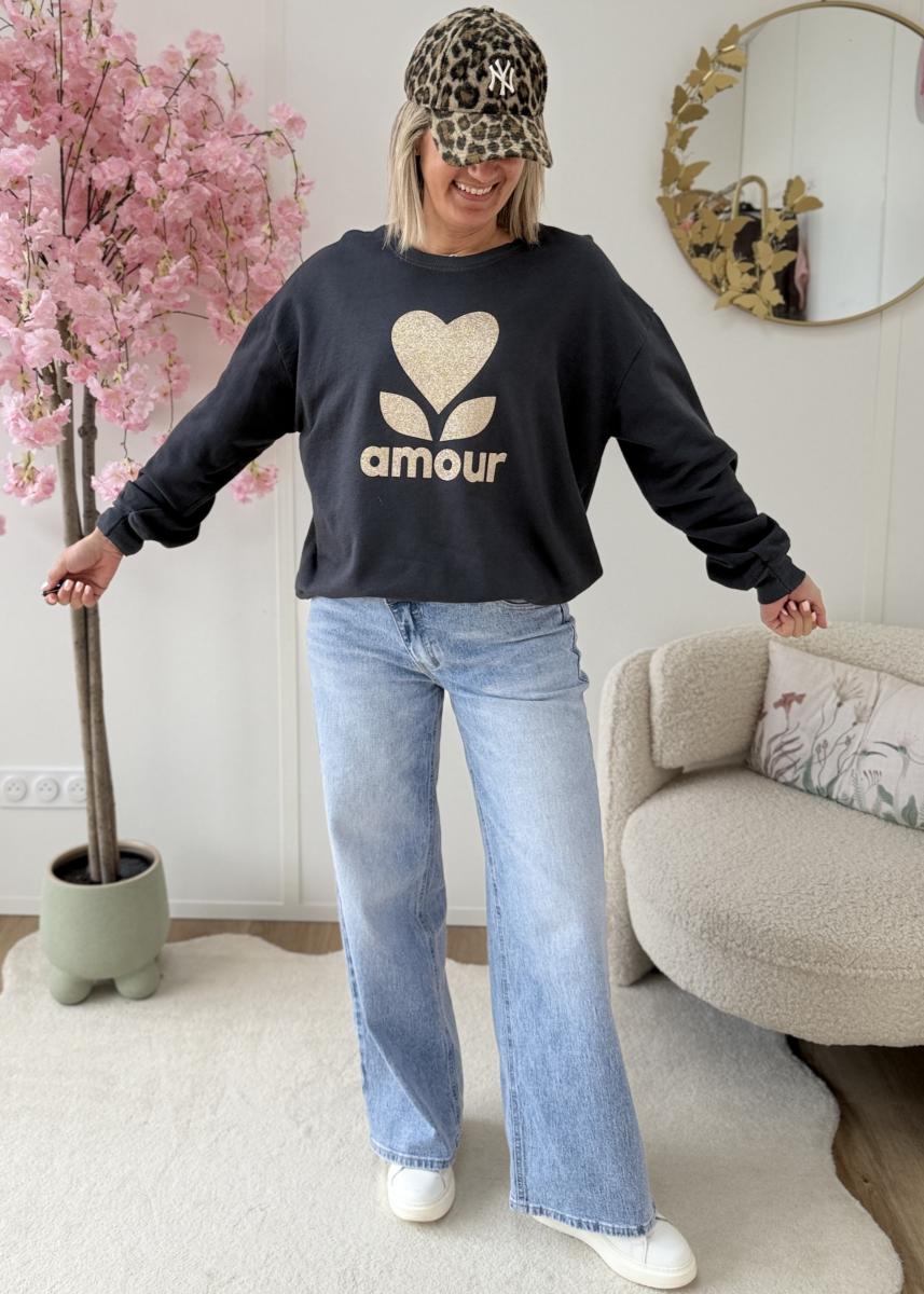 Sweat amour pailleté
