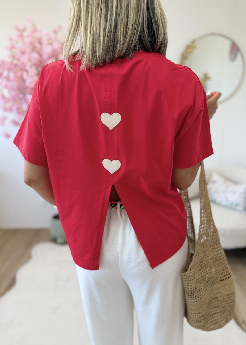 Tee shirt Solene rouge