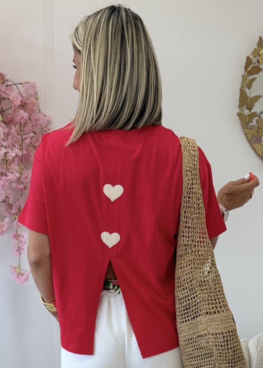 Tee shirt Solene rouge